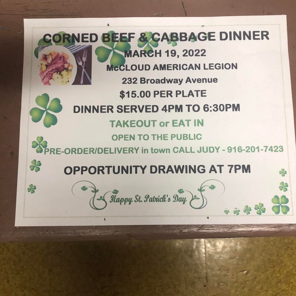 Corned Beef & Cabbage Dinner